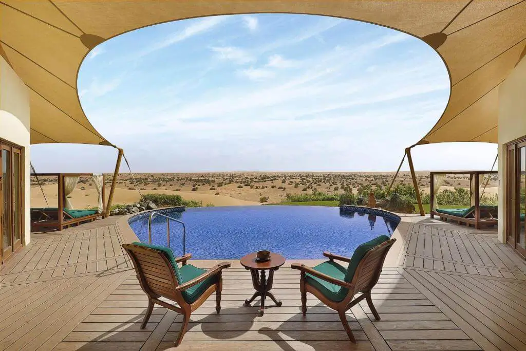 Top five Luxury Resorts in Dubai Al Maha Luxury Collection Desert Resort Spa three VETURI